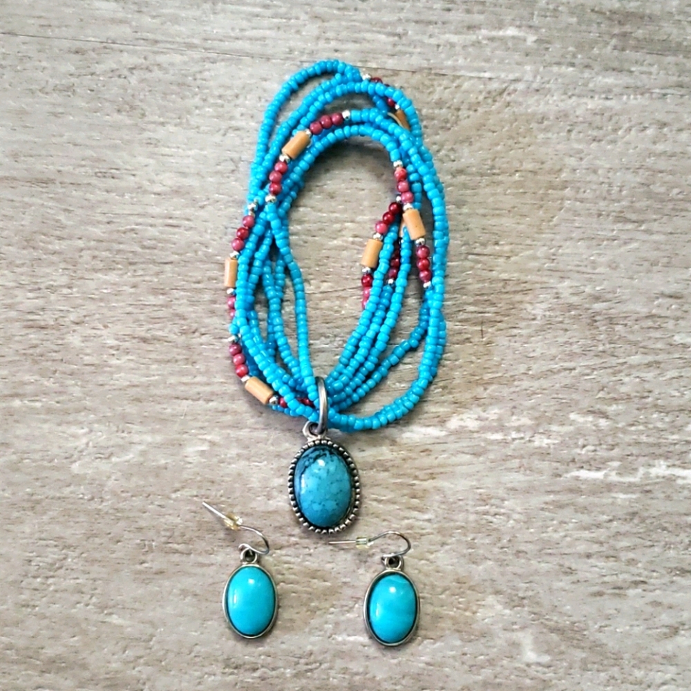 Bracelet and Earrings Set